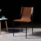 Designer Style Leather Coffee Shop Side Chair Solid Back Dining Chair Clearhalo ' kitchen&dining_furn' 'Dining Chairs' 'Dining Tables & Seating' 'dining_chair' 'furn' 'furn_dining_chair' 'Furniture' 'furniture_dining_chair' 'Kitchen & Dining Furniture' 'kitchen' 1200x1200_80ec1c8b-19a7-49bf-846e-242488879405