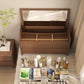 Solid Wood Scandinavian With Drawer Mirror Bedroom Make-up Vanity Clearhalo 'Bedroom Furniture' 'furn' 'furn_makeup_vanities' 'Furniture' 'Makeup Vanities' 'makeup_vanities' 1200x1200_80ec9ba4-9476-4ce1-b9a0-7bbb7f5f8aa2