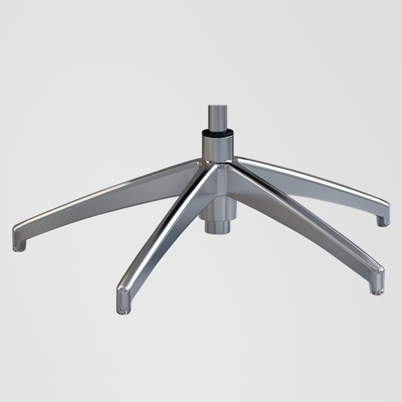 Chrome Metal Frame Modern Desk Chair with High Back Armless Executive Office Chair Clearhalo 'furn' 'furn_office_chair' 'Furniture' 'furniture_office_chair' 'Office Chairs' 'Office Furniture' 'office_chair' 1200x1200_80eed401-5ed5-4d75-b454-c8b0003e34a5