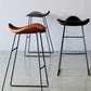 Black PU Leather Barstools Industrial Low Back Bristol Counter Stool with Saddle Seat Clearhalo 'Bar Furniture' 'Bar Stools' 'bar_stools' 'furniture_bar_stools' 'Kitchen & Dining Furniture' 'kitchen&dining_furn' 'kitchen' 'kitchen_furn' Furniture' 1200x1200_80f1b709-fbfa-4dbc-ad1d-aac5ddc06ec4