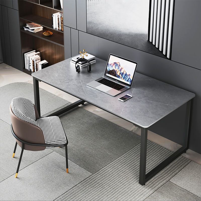 Modern Style Slate Table with Rectangular Black Metal Sleigh Base Coffee Table Clearhalo 'Coffee & Accent Tables' 'Coffee Tables' 'coffee_tables' 'furn' 'furn_coffee_tables' 'Furniture' 'Living Room Furniture' 1200x1200_80f270a0-5ef6-45ff-9127-4958bb6e9cf6