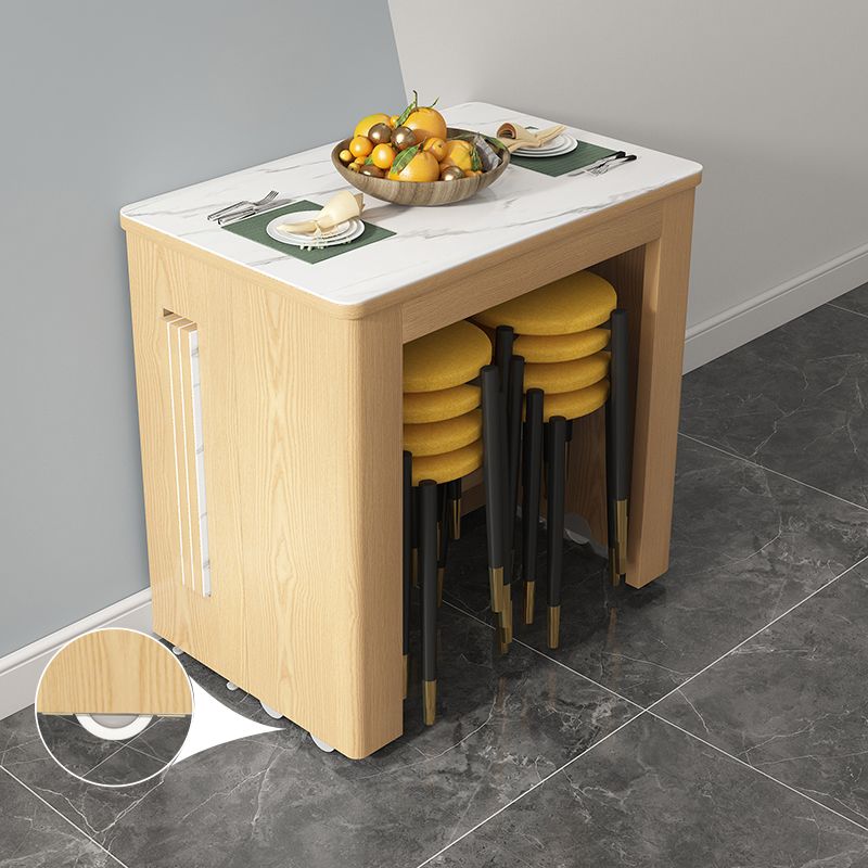 コンテンポラリースタイルのディナーテーブル長方形の家具、72.3 "L x 31.5" W x 29.5 "h