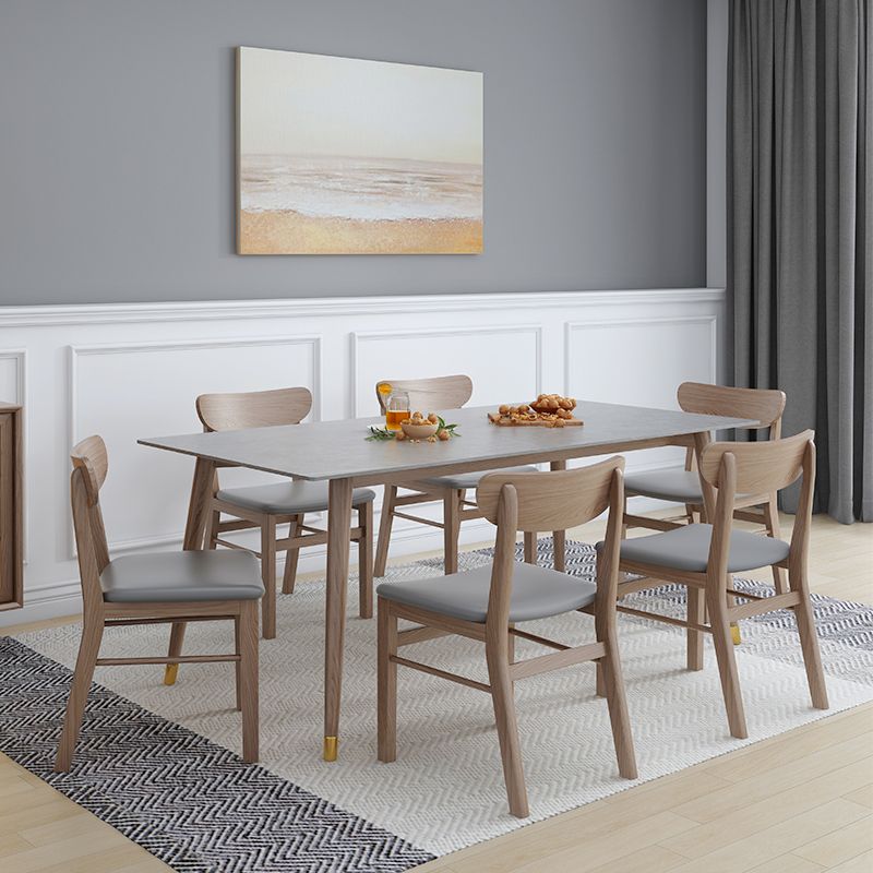 Rectangle Grey Tone Dining Table Sintered Stone Table Luxury Style with 4 Legs Clearhalo ' dining_table' 'Dining Tables & Seating' 'Dining Tables' 'furn' 'furn_dining_table' 'Furniture' 'furniture_dining_table' 'Kitchen & Dining Furniture' 'kitchen&dining_furn' 'kitchen' 'kitchen_dining_table' 1200x1200_80f8de64-65eb-438e-b1ca-d47fcc84ba4a