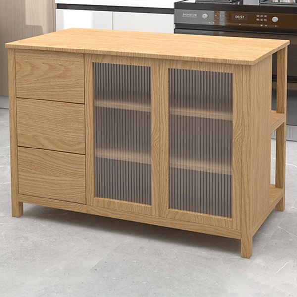 Tavolo da cucina tradizionale cucina stazionaria tavolo da cucina in legno con cassetto