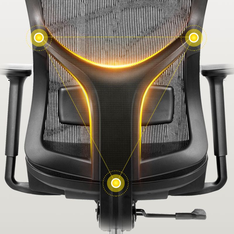 Velvet Task Chair Modern Home High-back Office Chair Ribbed Swivel