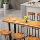 Brown Modern Style Specialty Bar Table Solid Wood and Iron Coffee Shop Bar Table Clearhalo 'Bar Furniture' 'Bar Tables' 'bar_tables' 'furn' 'furn_bar_tables' 'Furniture' 'furniture_bar_tables' 'Kitchen & Dining Furniture' 1200x1200_80fdd3b3-3155-438c-953c-86f9c70de0ce