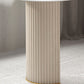 23.6 "Escritorio de escritura de ancho Pedestal Beige Glam Office Desk for Home