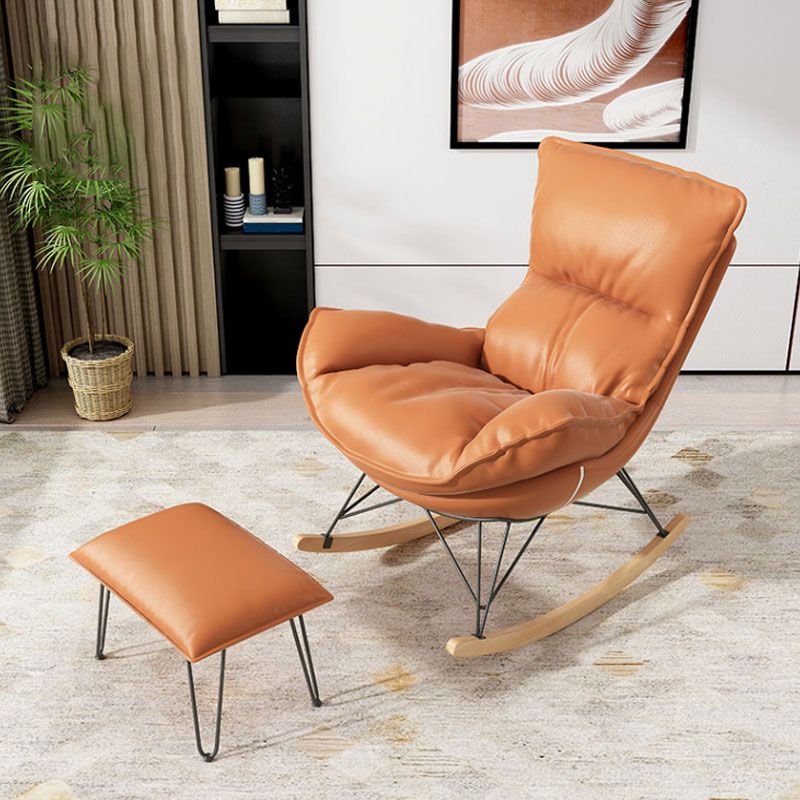 Luxury Leisure Home Rocker Chair Waterproof Chair for Living Room Clearhalo 'Chairs & Seating' 'furn' 'furn_rocking_chairs' 'Furniture' 'Living Room Furniture' 'Rocking Chairs' 'rocking_chairs' 1200x1200_810137fa-a033-4bf8-99a1-3bf3d926796b