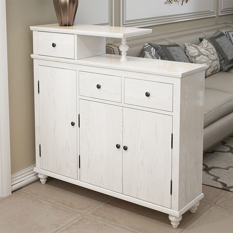 Distressed Wood Cabinet Wood 3 - Doors and 3 - Drawer Accent Cabinet Clearhalo 'Cabinets & Chests' 'cabinets_chests' 'furn' 'furn_cabinets_chests' 'Furniture' 'Living Room Furniture' 1200x1200_8102a1be-dc98-4a8d-a7f8-cf7bab0690eb