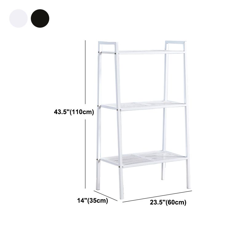 3/4-Shelf Contemporary Vertical Ladder Bookshelf steel Open Bookshelf for Home Clearhalo 'Bookcases' 'furn' 'furn_bookcases' 'Furniture' 'furniture_bookcases' 'kitchen' 'kitchen_bookcases' 'Living Room Furniture' 'Office Furniture' 1200x1200_81030a7b-e7e4-42cf-91ec-b2df4f72299f