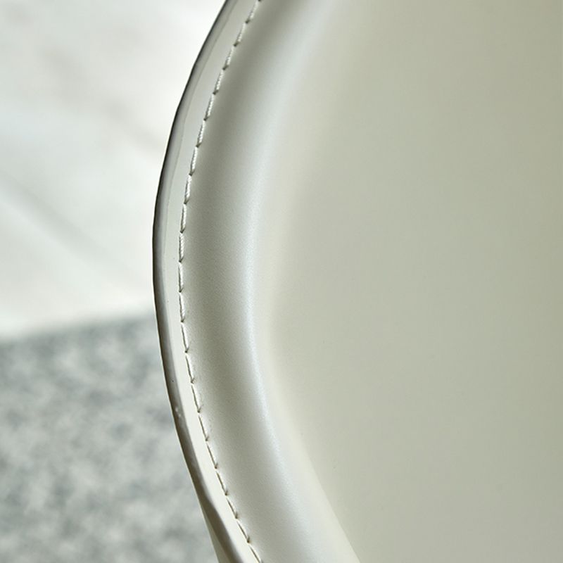 Minimalist Kitchen Dining Arm Chair Solid Back PU Leather Dining Arm Chair Clearhalo ' kitchen&dining_furn' 'Dining Chairs' 'Dining Tables & Seating' 'dining_chair' 'furn' 'furn_dining_chair' 'Furniture' 'furniture_dining_chair' 'Kitchen & Dining Furniture' 'kitchen' 1200x1200_8105245e-b0f1-463f-a3bb-15772075ce4a