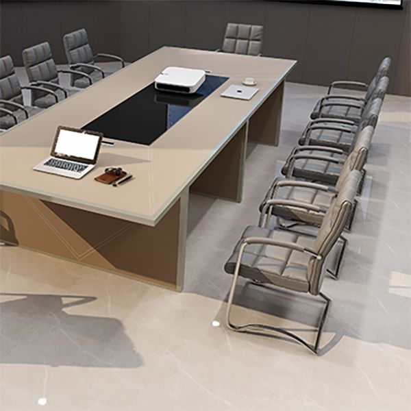 Modern Fixed Arms Desk Chair Faux Leather Mid Back Office Chair Clearhalo 'furn' 'furn_office_chair' 'Furniture' 'Office Chairs' 'Office Furniture' 'office_chair' 1200x1200_8106900c-8ef2-493e-a5d6-66a61e536358
