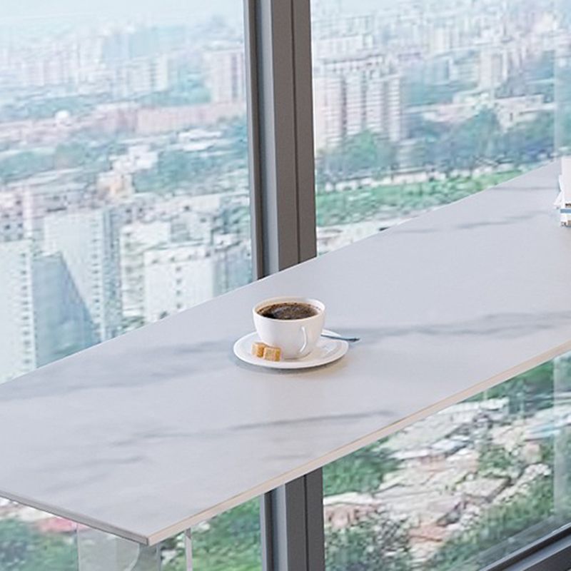 Modern Style Rectangle Stone Bar Wine Table Table for Living Room