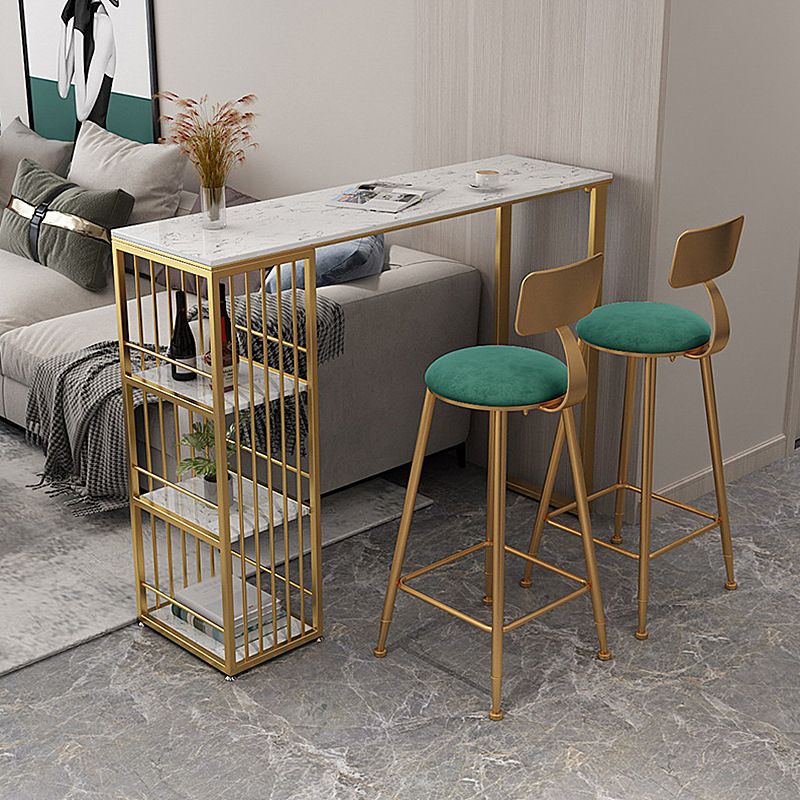 Stone Bar Table Traditional Luxury Rectangle Bar Table with Sled Base Clearhalo 'Bar Furniture' 'Bar Tables' 'bar_tables' 'Furniture' 'furniture_bar_tables' 'Kitchen & Dining Furniture' 1200x1200_810b0bd9-38fb-403d-a408-983fd01decbf