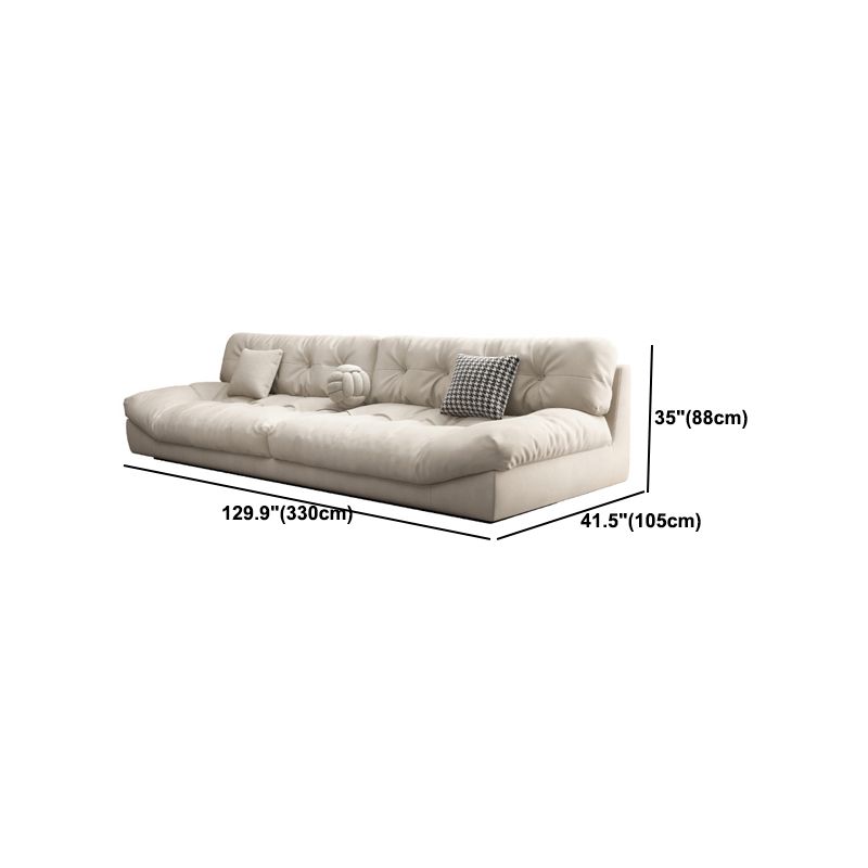Tufted Split-Back Contemporary Standard Settee Couch in Beige Clearhalo 'furn' 'furn_sofas' 'Furniture' 'Living Room Furniture' 'Sofa' 'sofas' 1200x1200_810c2aeb-2d23-4c27-ad35-055d3958aa4c