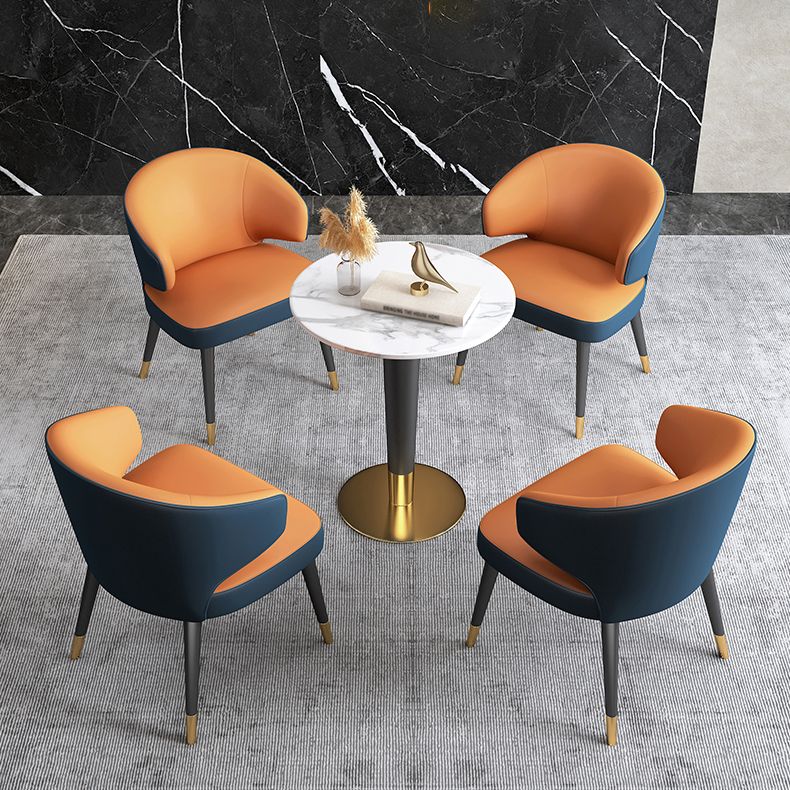 1/5 Pcs Metal Scandinavian Dining Room Set with Round Table Dinette Set Clearhalo 'Dining Room Sets' 'Dining Tables & Seating' 'dining_room_set' 'furn' 'furn_dining_room_set' 'Furniture' 'furniture_dining_room_set' 'Kitchen & Dining Furniture' 'kitchen&dining_furn' 'kitchen' 1200x1200_810d02ca-1643-4a23-a62c-555d627017e9