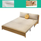 31.5" Linen Blend Armless Sleeper Scandinavian Styled Sleeper Sofa Bed