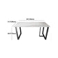 Modern White Stone Top Dinette Table Black Base Dining Table for Living Room Clearhalo 'Dining Tables & Seating' 'Dining Tables' 'dining_table' 'furn' 'furn_dining_table' 'Furniture' 'furniture_dining_table' 'Kitchen & Dining Furniture' 1200x1200_811385a9-67bd-4c43-83ea-d6426ac35976