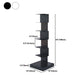 13.8" Wide Corner Shelf Bookcase Modern Metal Bookcase Multi Tiers Closed Back