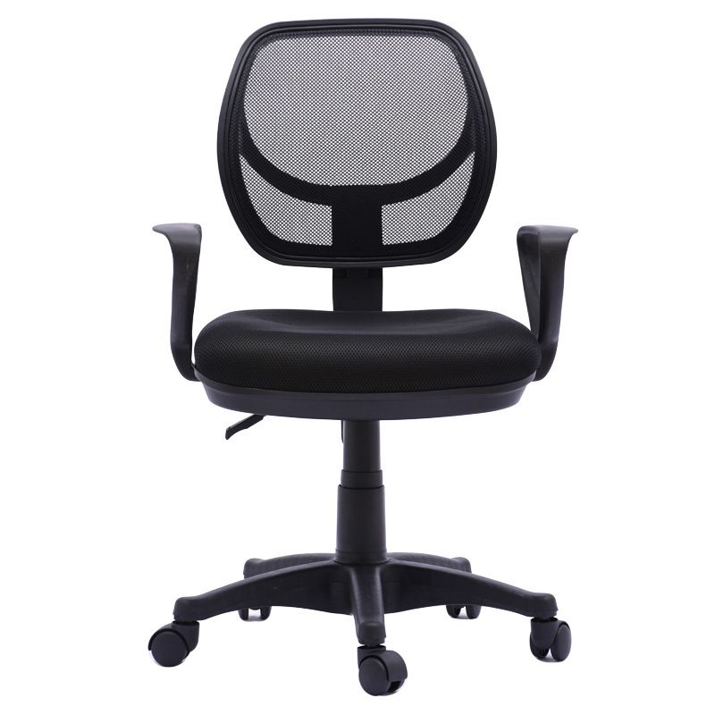 Contemporary Arm Chair Fixed Arm Adjustable Seat Height Swivel Office Chair Clearhalo 'furn' 'furn_office_chair' 'Furniture' 'Office Chairs' 'Office Furniture' 'office_chair' 1200x1200_8114accb-73cf-4bc2-ae33-c7a13c5622cf