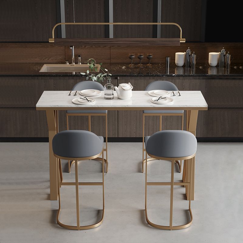 Glam Stone Bar Eettafel Rechthoekige bartafel voor café en bar
