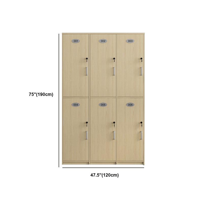 Natural Finish Cabinet with Hinged Door Contemporary Interior Storage Cabinet