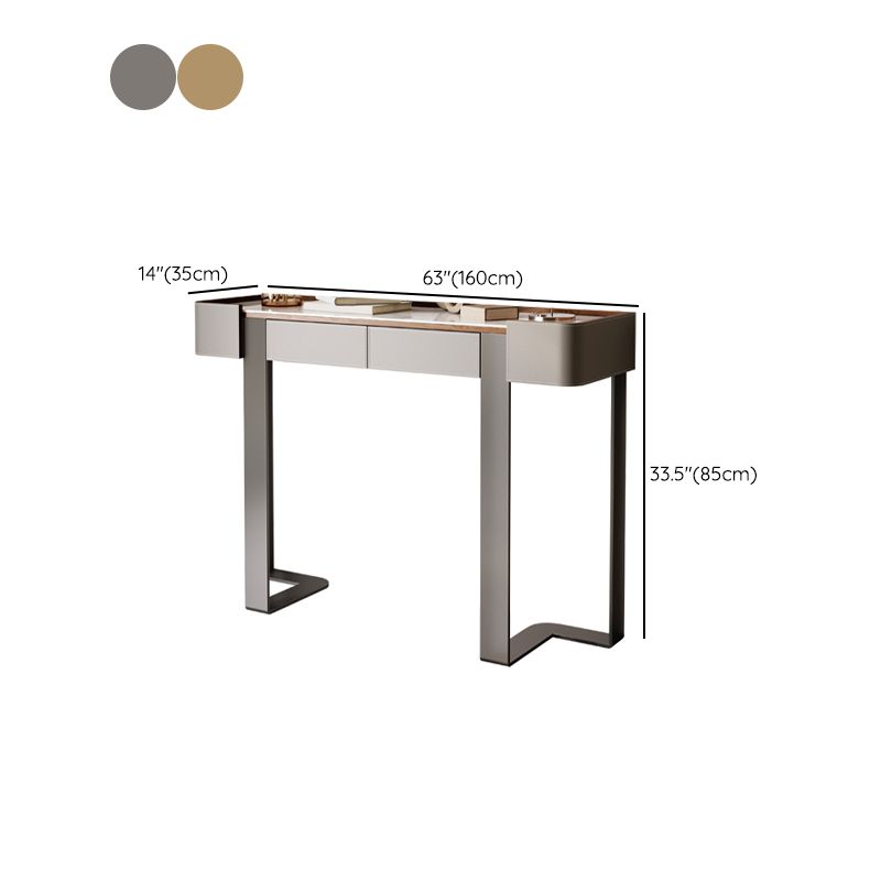 14 inch Wide Hall Console Tables Half Moon Glam Sofa Console Table