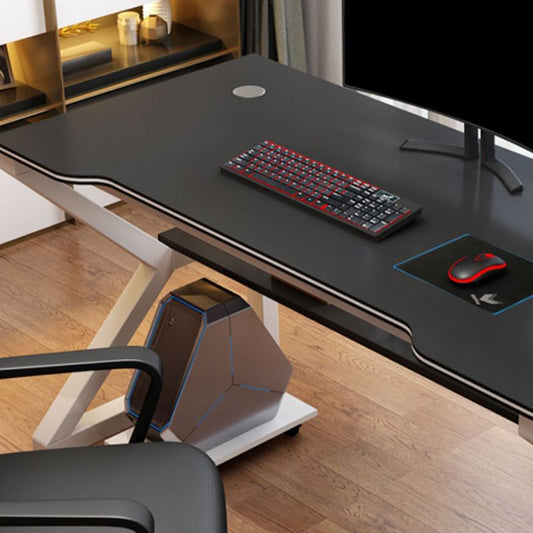 Modern Office Desk Antique Finish houten computerbureau met metalen benen