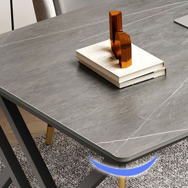 29.53" H Contemporary Office Desk Antique Finish Computer Desk with Metal Legs Clearhalo 'furn' 'furn_office_desk' 'Furniture' 'Office Desks' 'Office Furniture' 'office_desk' 1200x1200_811730af-730c-4415-8d07-cf6d69bfce88