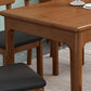 Table de cuisine de salle à manger Table de salle à manger en bois massif en bois d'hévéa