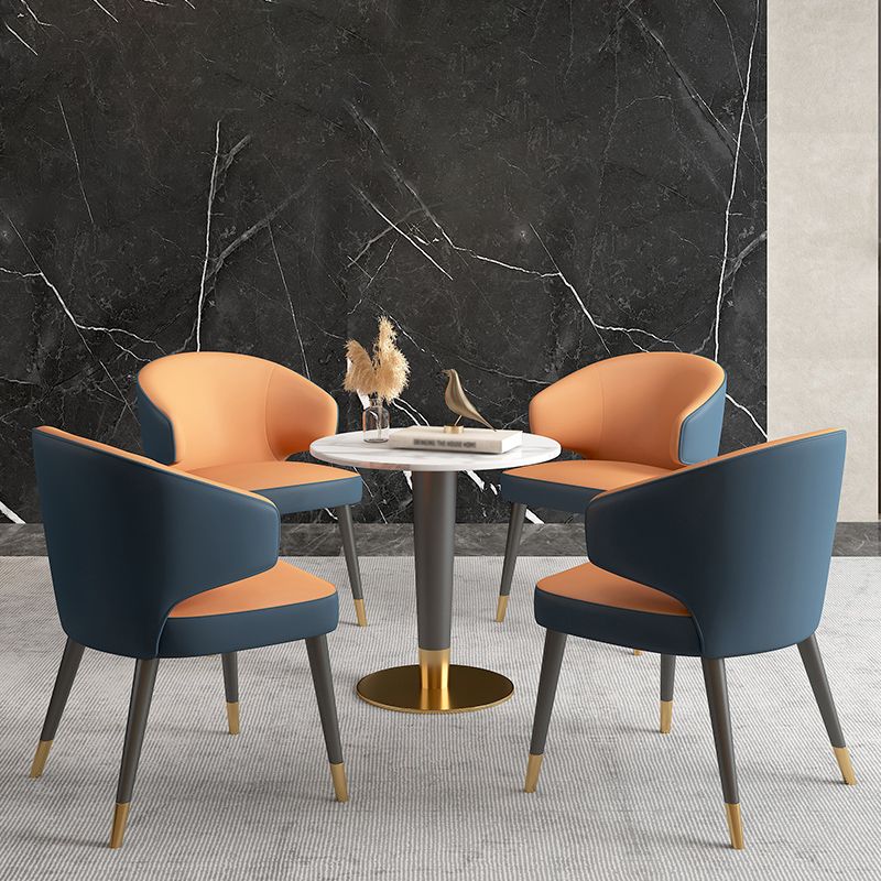 1/5 Pcs Metal Scandinavian Dining Room Set with Round Table Dinette Set Clearhalo 'Dining Room Sets' 'Dining Tables & Seating' 'dining_room_set' 'furn' 'furn_dining_room_set' 'Furniture' 'furniture_dining_room_set' 'Kitchen & Dining Furniture' 'kitchen&dining_furn' 'kitchen' 1200x1200_8118bac5-48df-4086-a453-8cb690d5992f