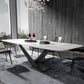 Metal Contemporary Rectangular Dining Table Sintered Stone Table for Dining Room Clearhalo ' dining_table' 'Dining Tables & Seating' 'Dining Tables' 'Furniture' 'furniture_dining_table' 'Kitchen & Dining Furniture' 'kitchen&dining_furn' 'kitchen' 'kitchen_dining_table' 1200x1200_8118f7d5-7ae1-49b0-9a5b-68828cbcfe50