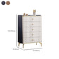 15.6" Width Classic Glam Storage Chest Stone Storage Chest Dresser
