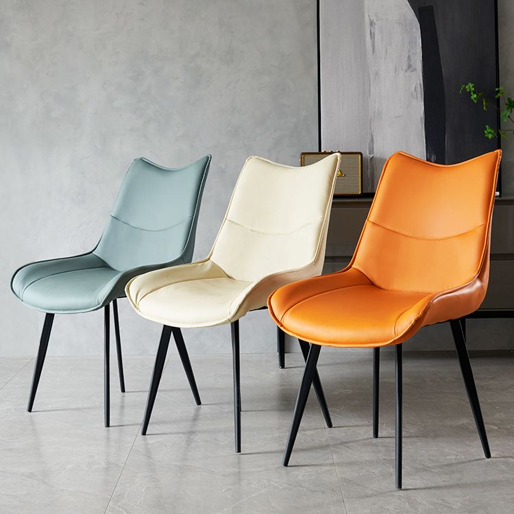 Contemporary Style Dining Chair Kitchen Armless Side Chairs with Metal Legs Clearhalo ' kitchen&dining_furn' 'Dining Chairs' 'Dining Tables & Seating' 'dining_chair' 'furn' 'furn_dining_chair' 'Furniture' 'furniture_dining_chair' 'Kitchen & Dining Furniture' 'kitchen' 1200x1200_811a2060-cc5f-499b-b8aa-21dd4ca931a0