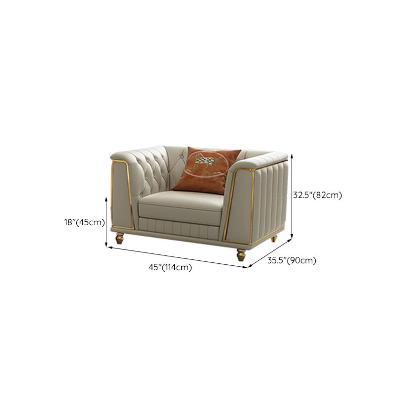 35"W Mid Century Modern Sofa Bed Cushions Seating with Pillows