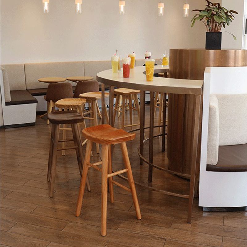 Modern Wood Bar Stool Contoured Seat Backless Indoor Footrest Counter Stool Clearhalo 'Bar Furniture' 'Bar Stools' 'bar_stools' 'furn' 'furn_bar_stools' 'furniture_bar_stools' 'Kitchen & Dining Furniture' 'kitchen&dining_furn' 'kitchen' 'kitchen_furn' Furniture' 1200x1200_811b5e9c-a012-4f26-96b9-9936e06e3626