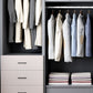 Hinged Wardrobe Closet with Drawer Contemporary Storage Cabinet