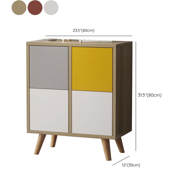Scheda laterale in stile Glam Porta in legno ingegnerizzato per soggiorno