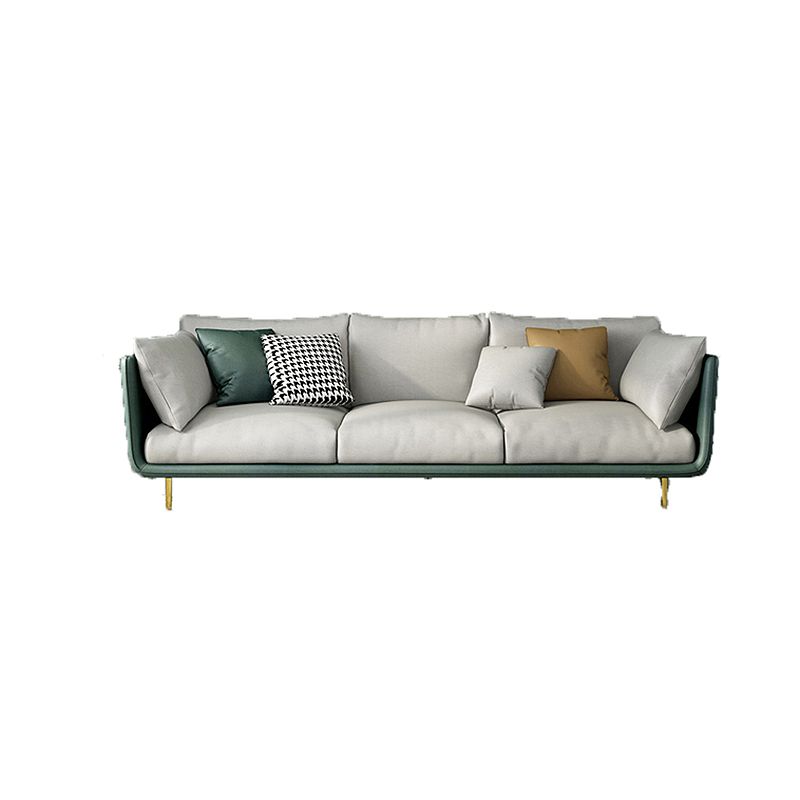 Living Room Genuine Leather Couch Square Arm Sofa with Pillow Back Clearhalo 'furn' 'furn_sofas' 'Furniture' 'furniture_sofas' 'Living Room Furniture' 'Sofa' 'sofas' 1200x1200_81212c23-d8e9-4916-8898-8f362930544d
