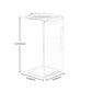 Modern Style Black/tan/transparent Acrylic Rectangular Material Side Table