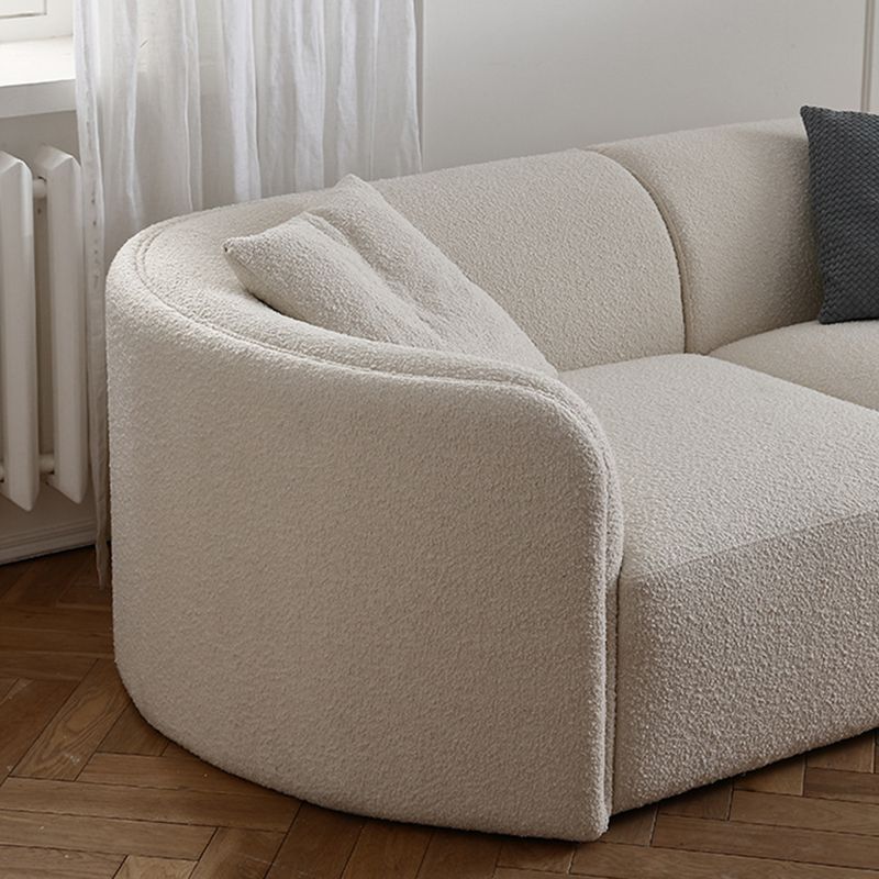 Fabric Scandinavian Curved Sectional 27.55" High Sectional Sofa Clearhalo 'furn' 'furn_sectionals' 'Furniture' 'Living Room Furniture' 'Sectionals' 1200x1200_81222f0c-79c0-499a-aaaa-e4d177f29d81