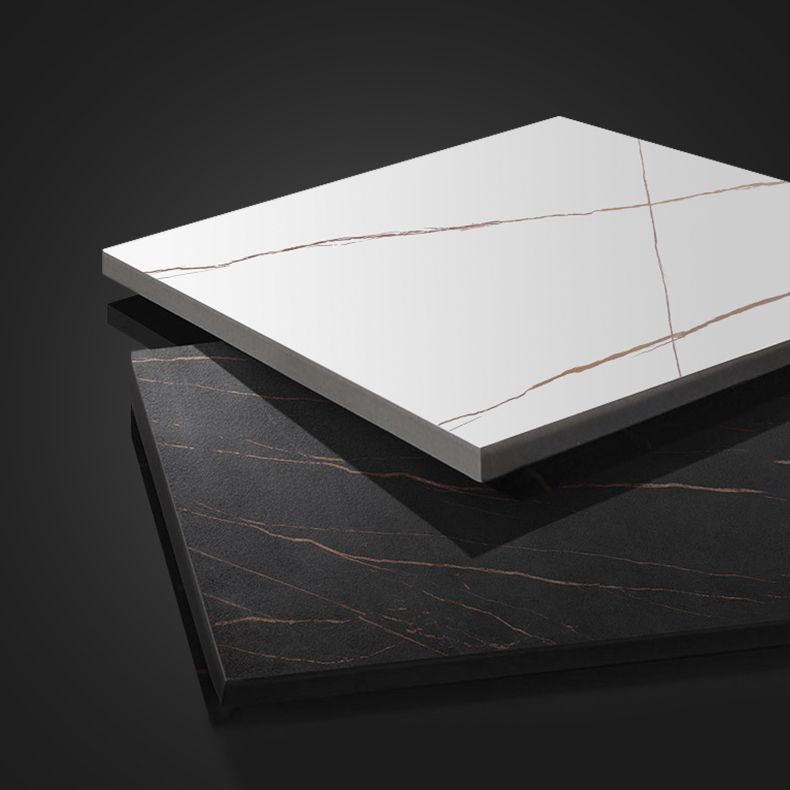 Tavolo da console base piedistallo in stile glam con top di pietra rettangolo per sala