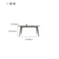 Modern Style Furniture Rectangle Stone Dining Room Table for Home