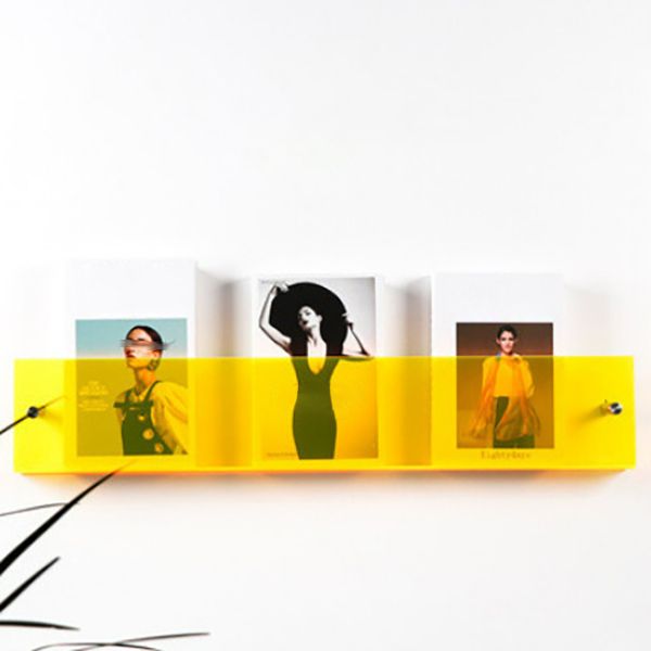 Modern Acrylic Bookcase, Bookshelf for Any Room, 6" H X 1.5" W