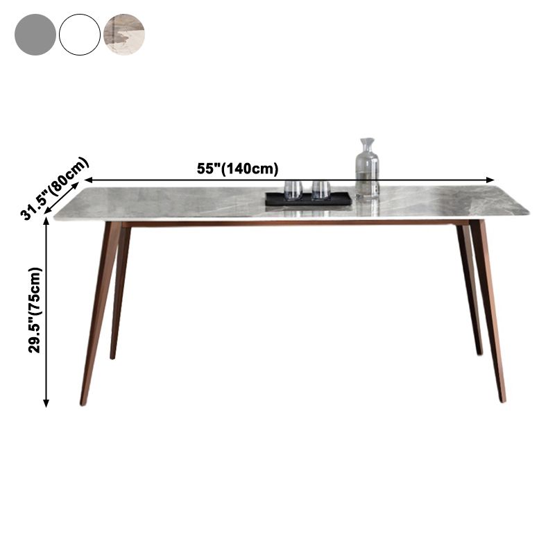 Sintered Stone Top Dining Table for Restaurant Industrial Kitchen Table with 4 Legs Clearhalo ' dining_table' 'Dining Tables & Seating' 'Dining Tables' 'furn' 'furn_dining_table' 'Furniture' 'furniture_dining_table' 'Kitchen & Dining Furniture' 'kitchen&dining_furn' 'kitchen' 'kitchen_dining_table' 1200x1200_8128091c-b43a-4596-bc6c-e2e232e691df
