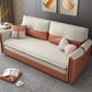 Glam Upholstered Futon Chair Faux leather Square Arms Sleeper Sofa Clearhalo 'furn' 'furn_futons' 'Furniture' 'Futons & Daybeds' 'Futons' 'Living Room Furniture' 1200x1200_8128bb07-3041-45e8-aa91-ed637a7a2eea