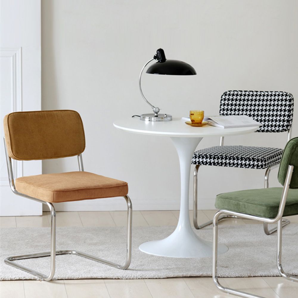 Contemporary Metal Dining Chairs Dining Open Back Armless Side Chairs for Kitchen Clearhalo ' kitchen&dining_furn' 'Dining Chairs' 'Dining Tables & Seating' 'dining_chair' 'furn' 'furn_dining_chair' 'Furniture' 'furniture_dining_chair' 'Kitchen & Dining Furniture' 'kitchen' 1200x1200_812937c1-791a-4204-8b5d-43f9ee795ff3