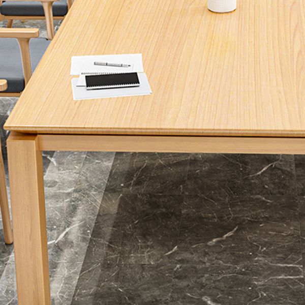 Rectangle Wood Color Dining Table Solid Wood Table Minimalist with 4 Legs Clearhalo ' dining_table' 'Dining Tables & Seating' 'Dining Tables' 'furn' 'furn_dining_table' 'Furniture' 'furniture_dining_table' 'Kitchen & Dining Furniture' 'kitchen&dining_furn' 'kitchen' 'kitchen_dining_table' 1200x1200_812b189b-93dc-413a-b7f8-ebbf75688b58