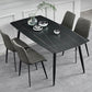 Modern Metal Dining Set 1/4/5 Pieces Rectangle Dining Table Set Clearhalo 'Dining Room Sets' 'Dining Tables & Seating' 'dining_room_set' 'furn' 'furn_dining_room_set' 'Furniture' 'furniture_dining_room_set' 'Kitchen & Dining Furniture' 1200x1200_812b63b1-8e36-4aeb-8dce-ebd4c63e5e90