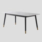 Industrial Style White Sintered Stone Dining Table 4 Legs Base Rectangle Table for Home Clearhalo ' dining_table' 'Dining Tables & Seating' 'Dining Tables' 'furn' 'furn_dining_table' 'Furniture' 'furniture_dining_table' 'Kitchen & Dining Furniture' 'kitchen&dining_furn' 'kitchen' 'kitchen_dining_table' 1200x1200_812b760c-7c7c-4471-9616-4870929f3aa4